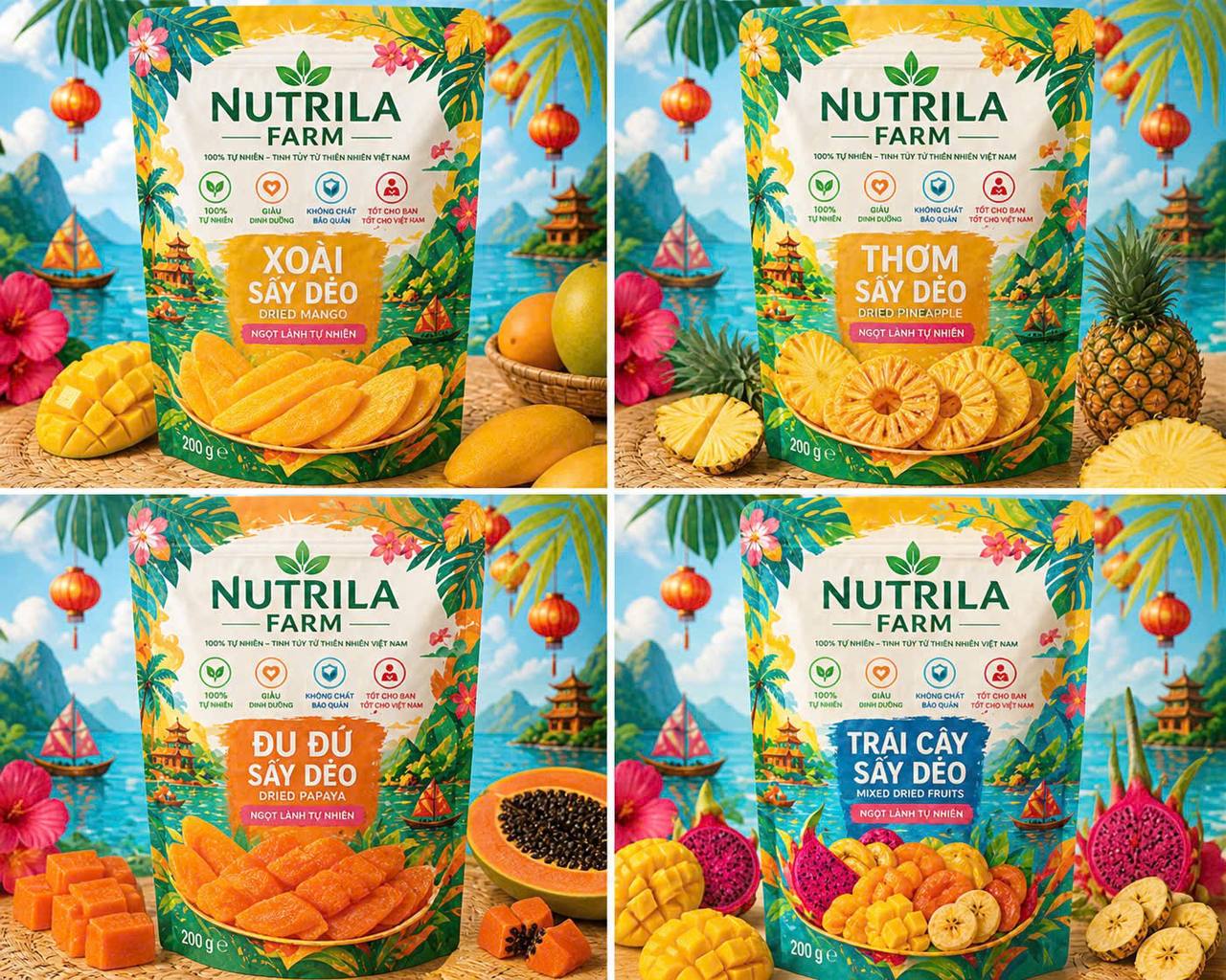 Tropical Dried Fruits Collection